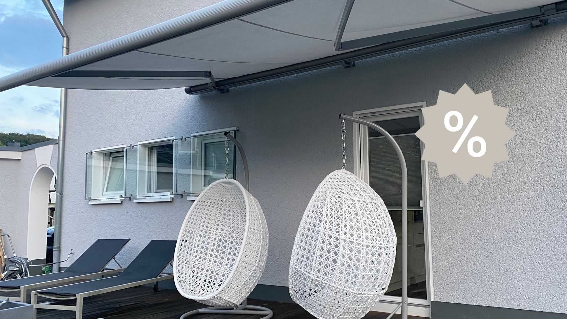 Markisenaktion bei Fensterkonzepte Schulze – attraktive Angebote auf hochwertige Erhardt Markisen.“